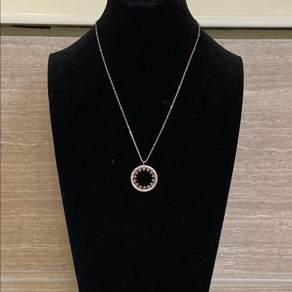 kate spade Jewelry - Kate Spade ♠️ UEC Rose Gold Circle Necklace “Chantilly”